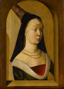 女人的画像，约。 1470-80。