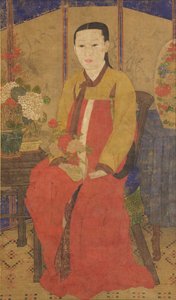 女人的画像，二十世纪初。 1920-40。 作者 不明