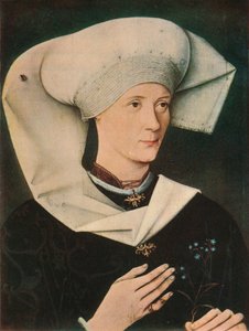 霍弗家族妇女肖像，1470年，1909年 作者 不明