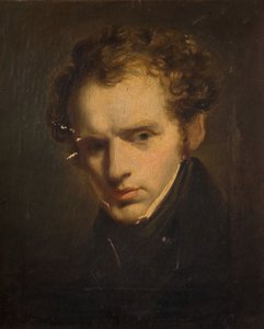 一个年轻人的画像，1840年。 作者 不明