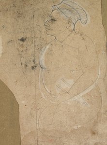 老年男子的画像，c。 1700。 作者 不明