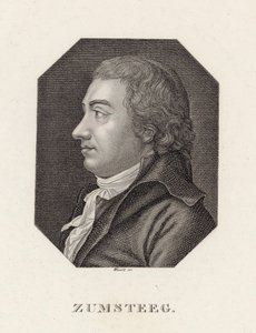 作曲家Johann Rudolf Zumsteeg 1760-1802的肖像，约1800年。 作者 不明