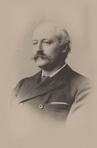 作曲家查尔斯-休伯特-黑斯廷斯-帕里爵士的肖像，1848-1918年，1891年。 作者 不明