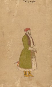 经纪人肖像Mirza Muizz，c。 1680-1700。 作者 不明