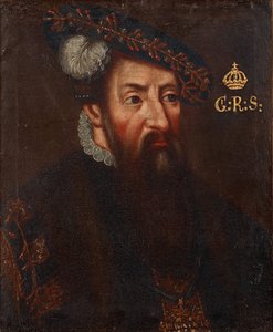 瑞典国王古斯塔夫一世的肖像1496-1560，um 1700