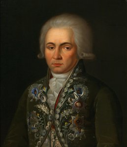 诗人加夫里拉·德扎文（1743-1816）肖像，1790年代 作者 不明