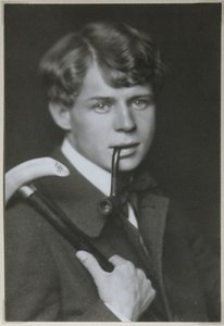 诗人谢尔盖·叶塞宁（Sergei Yesenin）肖像1895-1925，1919年 作者 不明
