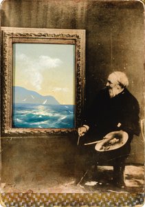 伊万·艾瓦佐夫斯基（Ivan Aivazovsky）的肖像，1817-1900年，1889年 作者 不明