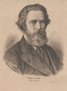 艺术家Mihály Zichy 1827-1906的肖像，1877年。 作者 不明