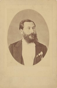 作曲家Léo Delibes 1836-1891的肖像，约1885年。 作者 不明
