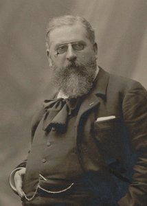 作曲家Raoul Pugno 1852-1914的肖像，约1900-1910。 作者 不明