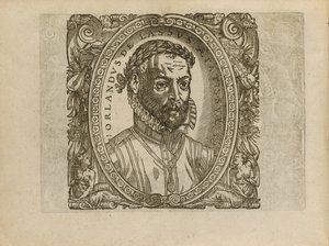 作曲家Roland de Lassus的肖像1532-1594，1560年 作者 不明