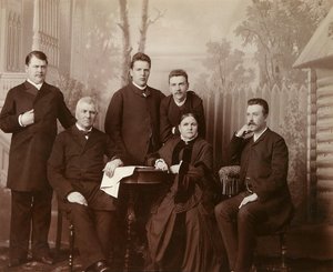 索菲亚·佩罗夫斯卡娅（Sophia Perovskaya）的家庭肖像，1860年代 作者 不明