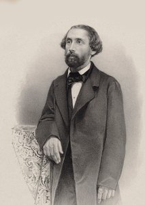钢琴家和作曲家Julius Schulhoff的肖像，1825-1898年，1860年。 作者 不明