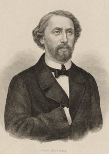 钢琴家和作曲家Julius Schulhoff的肖像，1825-1898年，1860年。 作者 不明