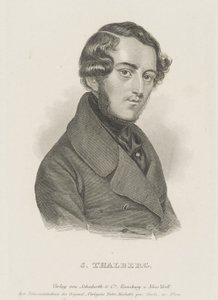 钢琴家和作曲家Sigismund Thalberg的肖像1812-1871年，c。 1850年。 作者 不明