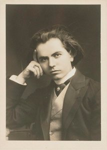 小提琴家和作曲家扬-库贝利克的肖像，1880-1940年，1908年。 作者 不明