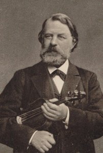 小提琴家和作曲家约瑟夫·约阿希姆（Joseph Joachim 1831-1907）的肖像。 作者 不明