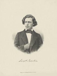小提琴家和作曲家约瑟夫·约阿希姆的肖像1831-1907，约1855年。 作者 不明