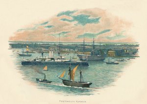 朴茨茅斯港，1890年 作者 不明