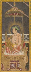 贾汉吉尔皇帝在树冠下的死者画像c。 1650。 作者 不明