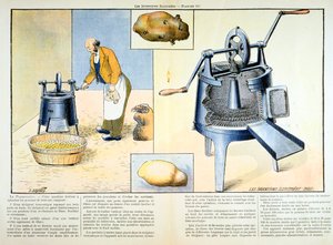 马铃薯削皮器，1899年 作者 不明