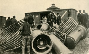 为撤离华沙做准备，第一次世界大战，1915年，c1920。 作者 不明