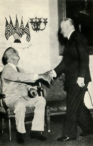 贝内斯总统于1942年，1947年访问罗斯福总统。 作者 不明