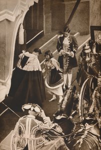 1937年伊丽莎白公主抵达加冕典礼 作者 不明
