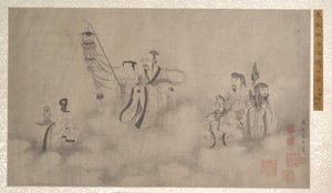 阿罗汉的游行。 作者 不明