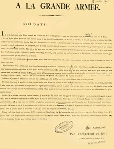 1805年10月13日向军队宣告，1921年。 作者 不明
