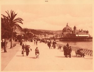 盎格鲁步道和尼斯尼斯码头码头，1930年。 作者 不明