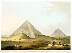 埃及吉萨金字塔，第四王朝，旧王国，公元前26世纪 1801年 作者 不明