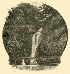 珀尔丁瀑布（Pyrddin Falls），涅山谷（Neath Vale），1898年。 作者 不明