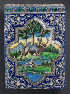 Qajar Dado瓦片，伊朗，19世纪。 作者 不明