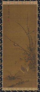 鹌鹑、其他鸟类和荆棘，18世纪 作者 不明