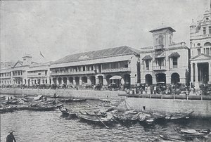1924年在新加坡码头 作者 不明