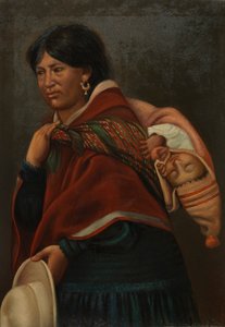 克丘亚母亲，约1890-1892。 作者 不明