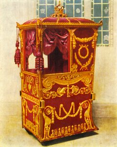 夏洛特皇后轿车的椅子，1938年。 作者 不明