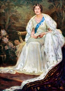 伊丽莎白女王（Queen Elizabeth）身穿加冕礼长袍，1937年 作者 不明