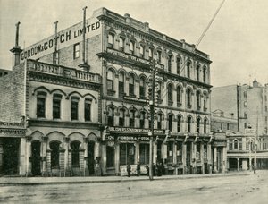 墨尔本皇后街，1901年。 作者 不明