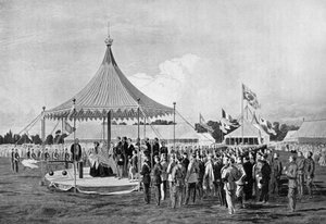 维多利亚女王（Victoria Queen）在温布尔登开枪，1860年7月，摄于1920年 作者 不明