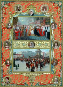 维多利亚女王的加冕仪式，1837年和金禧年，1887年 作者 不明