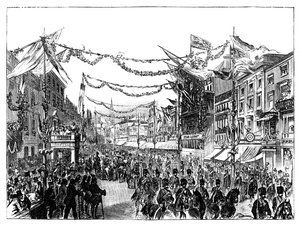 1858年，维多利亚女王访问伯明翰 作者 不明