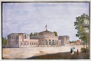 19世纪俄罗斯圣彼得堡的Catharinhof的火车站和法国餐厅 作者 不明