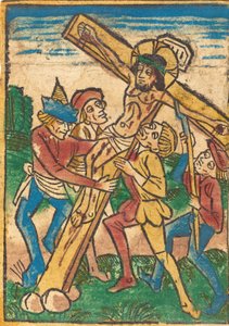 举起十字架，约1490年。 作者 不明