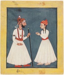Raja Shamsher Sen青年时期，1760-70。 作者 不明