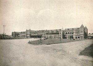 仰光火车站，1900年。 作者 不明