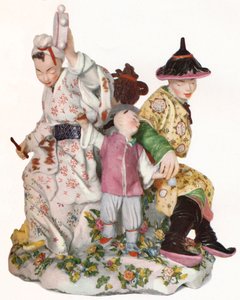 红锚时期的稀有和异常重要的切尔西小组，C1752。 1923年 作者 不明