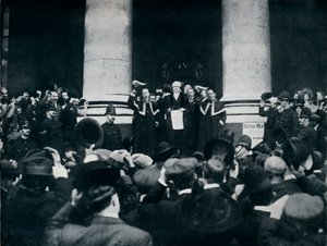 在1914年的伦敦皇家交流会上阅读对土耳其战争的宣告 作者 不明